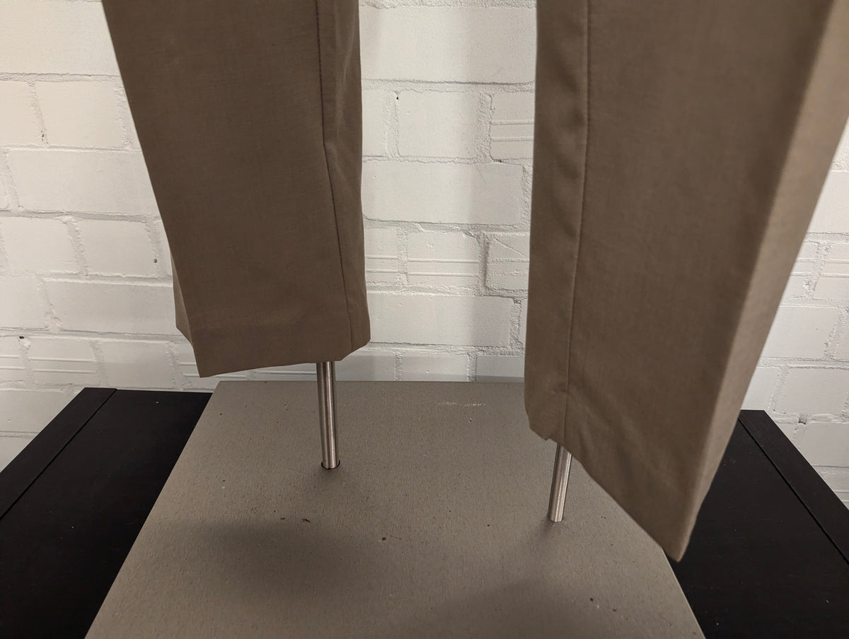 Lauren Ralph Lauren Wollen broek / pantalon. Beige gemêleerd. Maat 56.