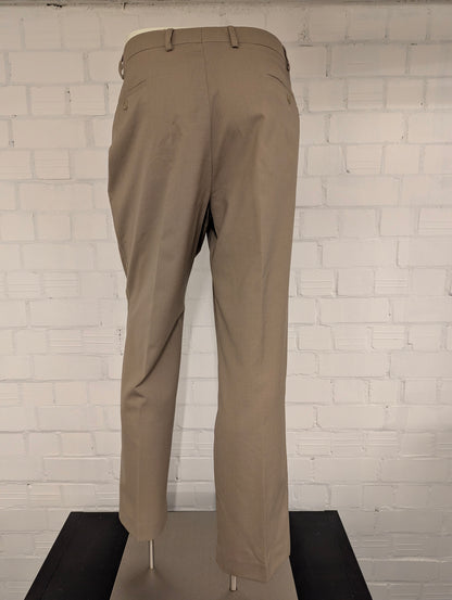 Lauren Ralph Lauren Wollen broek / pantalon. Beige gemêleerd. Maat 56.