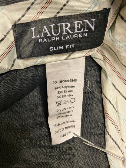 Pantaloni/pantaloni Lauren Ralph Lauren. Grigio misto. vestibilità slim. Taglia 50.