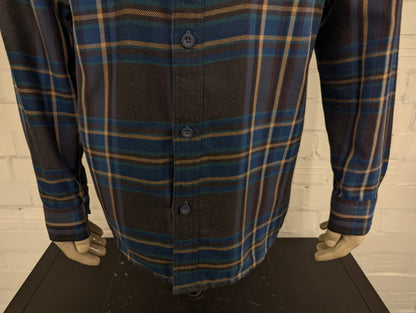 Camicia Mountain Hardwear Blu Verde Rosso Beige a quadri. Taglia L.