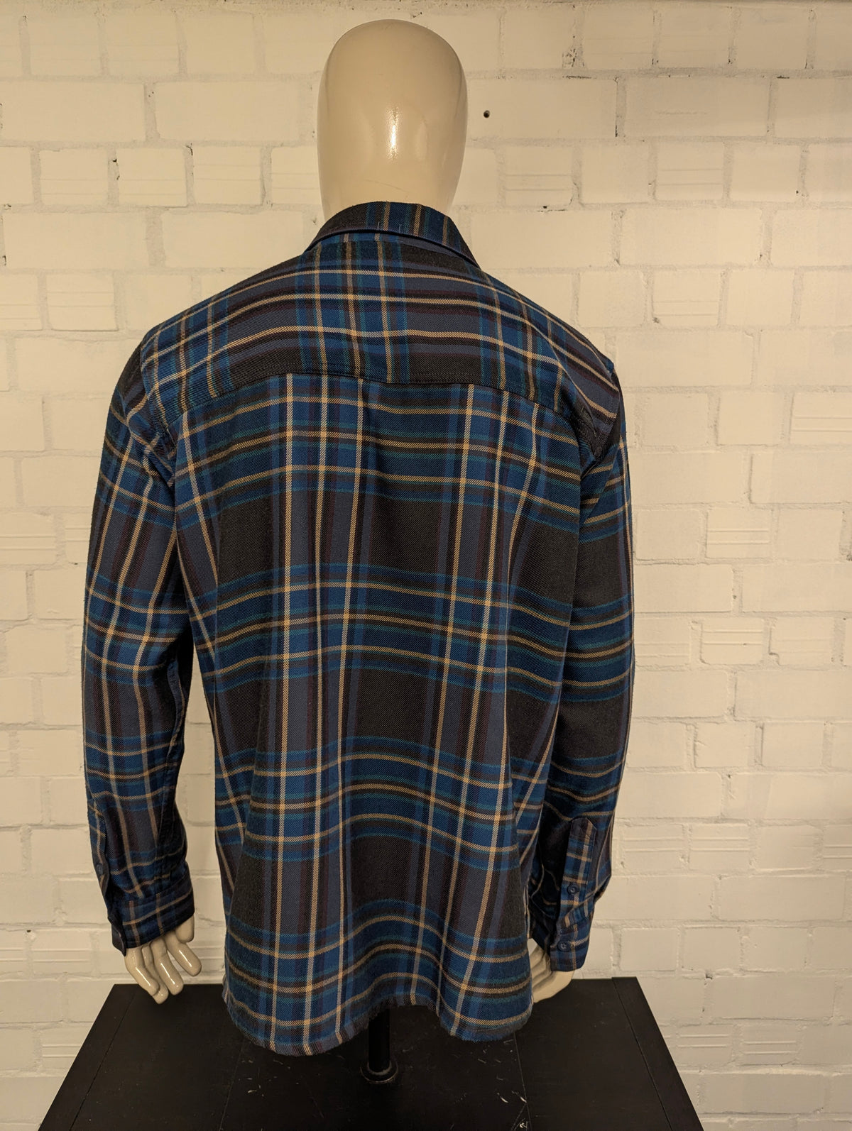 Camicia Mountain Hardwear Blu Verde Rosso Beige a quadri. Taglia L.