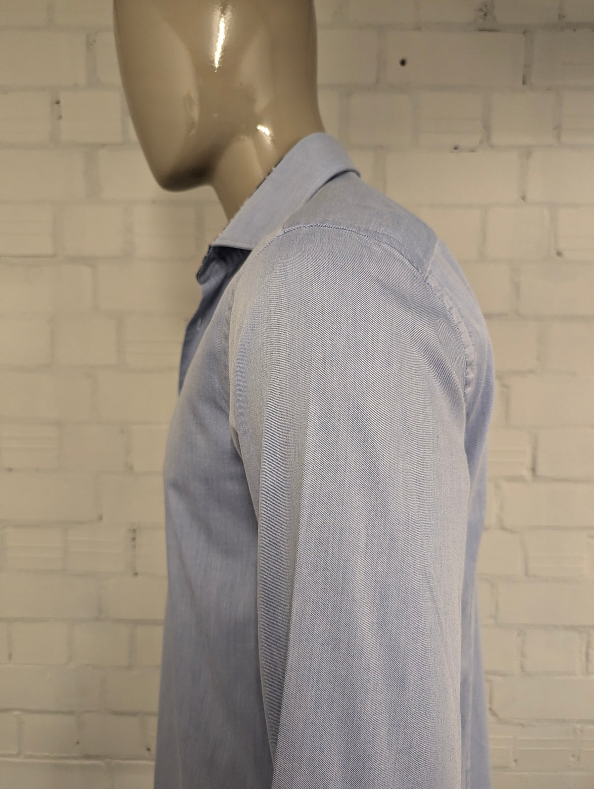Cia Ragazzi overhemd. Licht Blauw motief. Maat L.