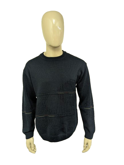 Vintage Classics by Rapp Wollen trui. Donker Blauw gekleurd. Maat M.