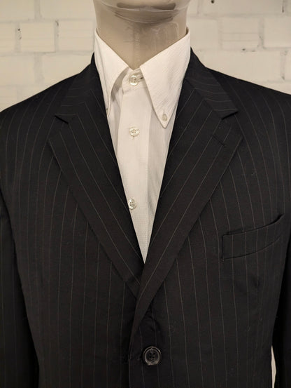 Chaps colbert. Zwart Grijze kruitstreep. Maat 56 / XL. #837.