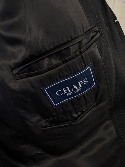 Chaps colbert. Zwart Grijze kruitstreep. Maat 56 / XL. #837.