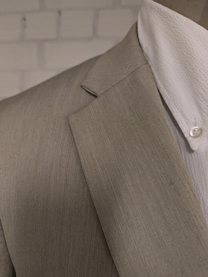 Chaps colbert. Beige gemêleerd. Maat 52 / L.