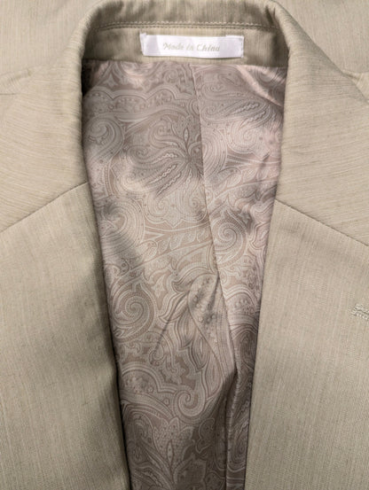 Chaps colbert. Beige gemêleerd. Maat 52 / L.