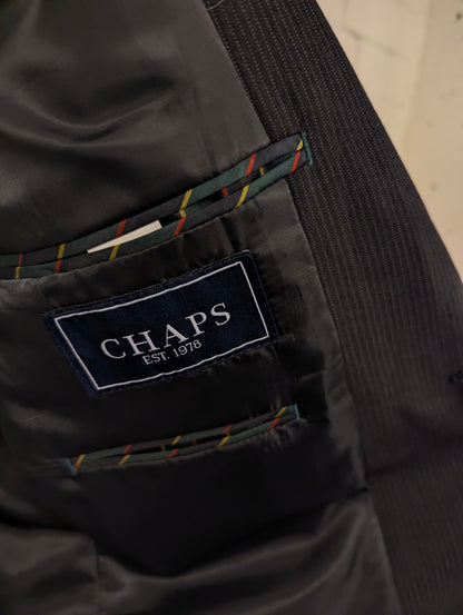 Chaps colbert. Donker Grijs Wit gestreept. Maat 52 / L. #844.