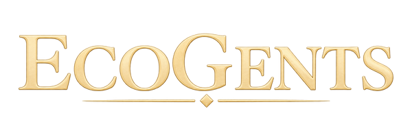 EcoGents gouden website logo