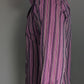 Vintage De Blasio overhemd. Paars Bruin Roze gestreept. Maat M.