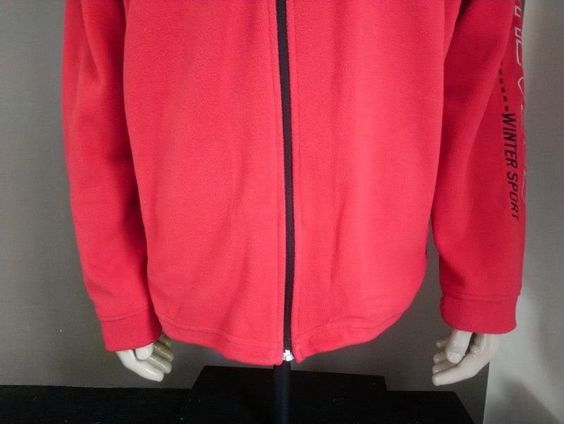 Atlas for Men fleece vest. Rood gekleurd. Maat 3XL / XXXL - EcoGents