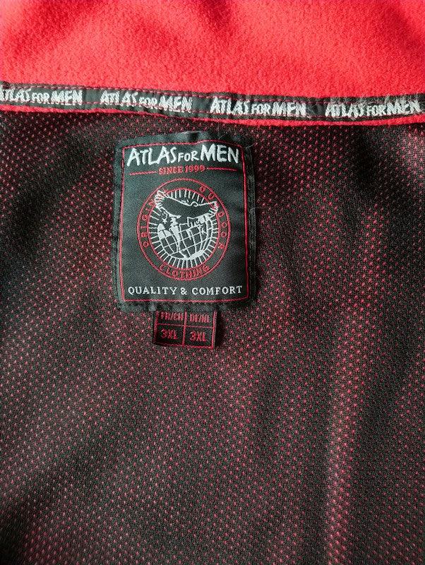 Atlas for Men fleece vest. Rood gekleurd. Maat 3XL / XXXL - EcoGents