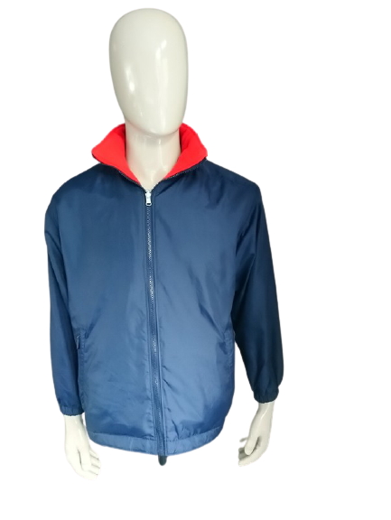 Chaqueta reversible de Rucanor / entre la chaqueta. Azul rojo o oscuro. Tamaño s