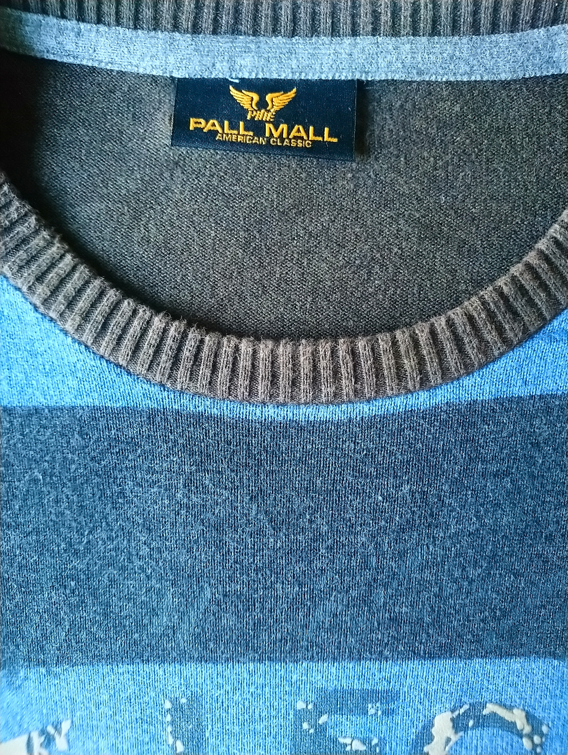 Pall Mall / PME Legend trui. Blauw Bruin Grijs. Maat 2XL