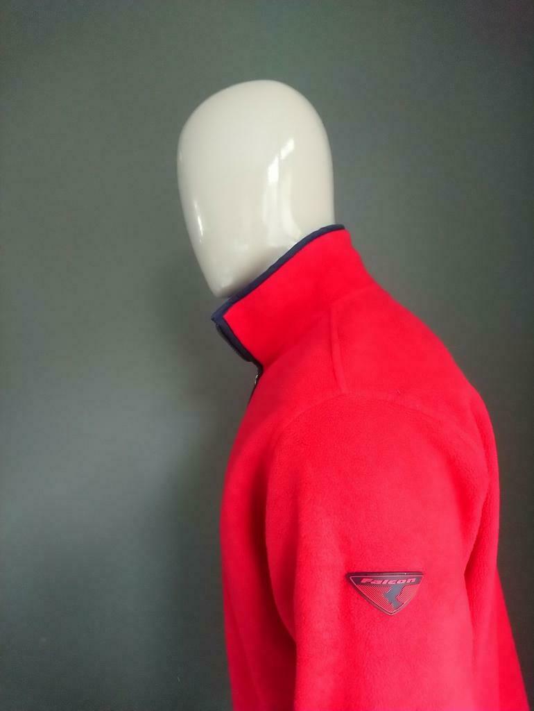 Falcon fleece vest. Rood gekleurd. Maat M / L