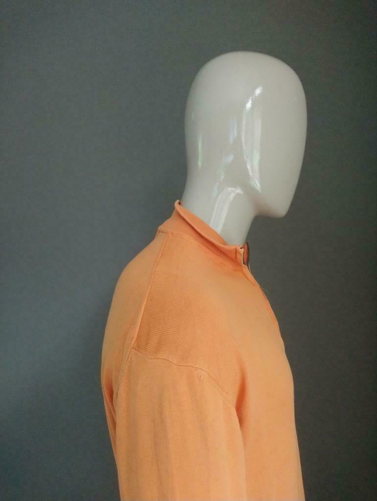 Ivy Oxford trui met rits. Oranje gekleurd. Maat XL.