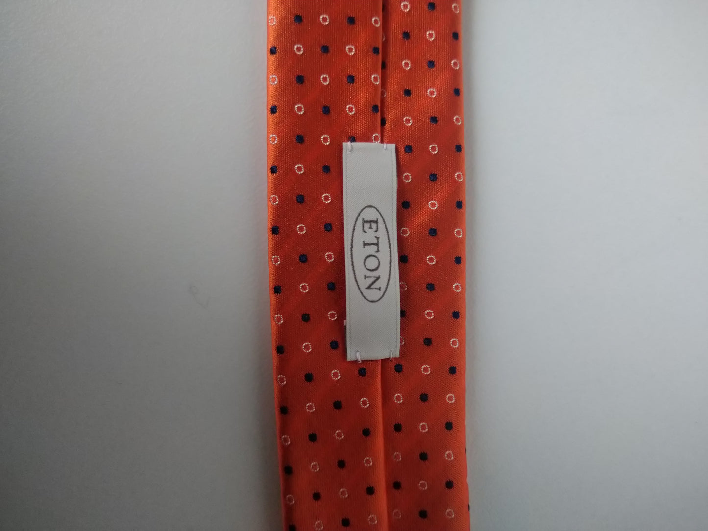 Eton Krawatte Farbe orange. 100% Seide