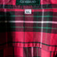 Vintage Giordano overhemd. Rood Groen geruit. Wat dikkere stof. Maat XL.