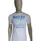 MC2 Saint Barth shirt. "Beach Boy". Wit met opdruk. Maat M.