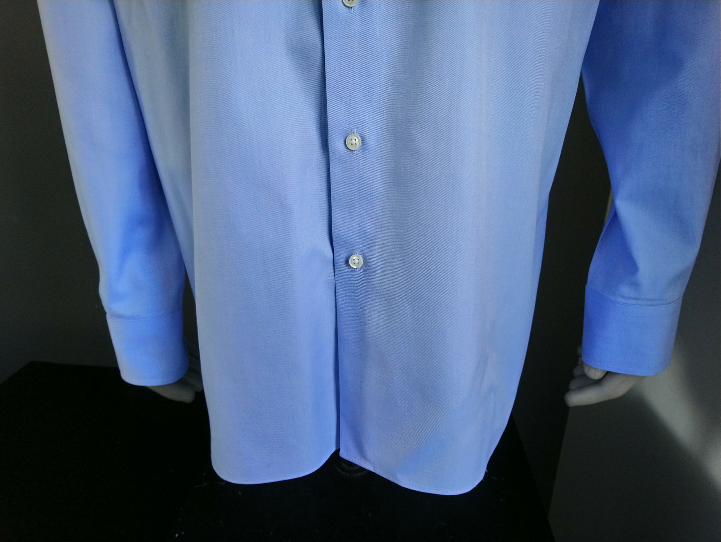 Thomas Maine Shirt. Hellblau gefärbt. Größe 46 / xxl / 2xl.