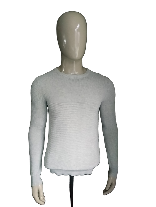 Madness sweater. Gray motif. Size S.