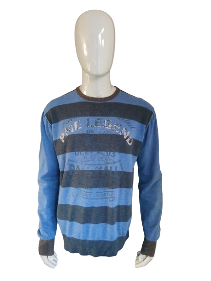 Jersey Pall Mall / PME Legend. Azul Marrón Gris. Talla 2XL