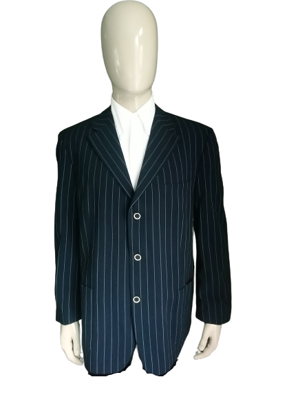 Roy Robson Woolen Jacket. Blue white striped. Size 54