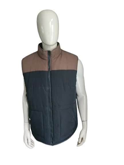 Chaleco Atlas para hombre. |Color marrón negro. Talla 3XL/XXXL.