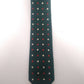 Sartoria Rossi stropdas. Groen met rood witte stippen. Zijde