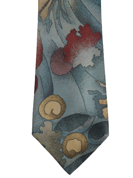 cravate en polyester Michaelis vintage. Beau motif vintage.