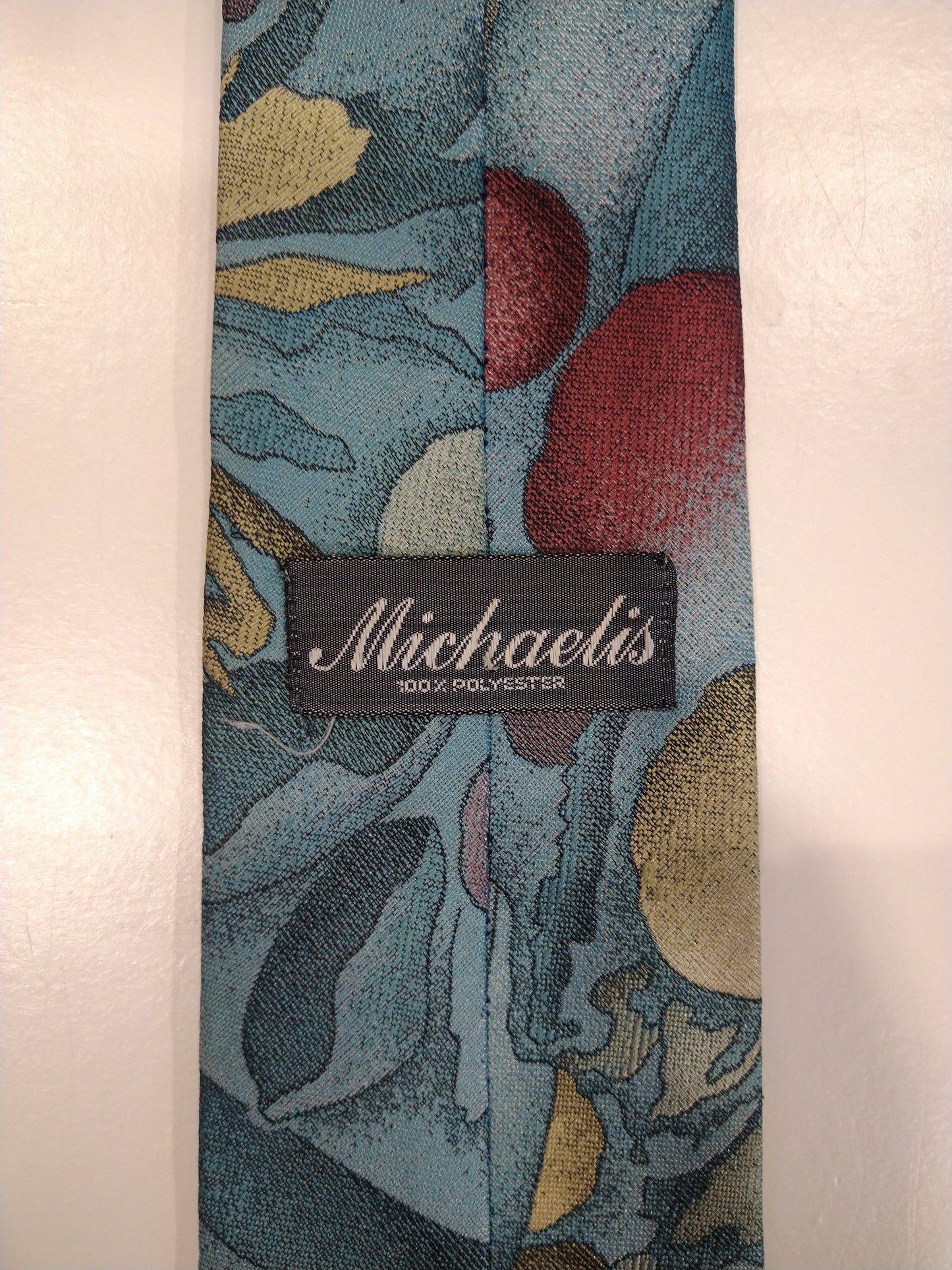 Vintage Michaelis polyester stropdas. Mooi vintage motief.