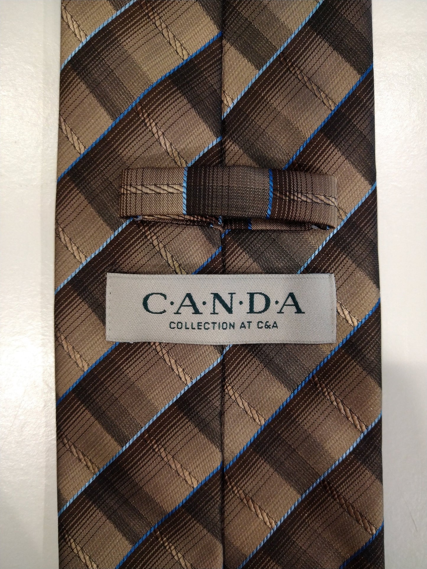 Vintage Canda polyester stropdas. Mooi vintage motief.