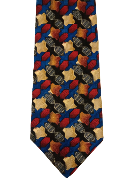 Vintage Claudy Polyester Krawatte. Schönes Vintage -Motiv.