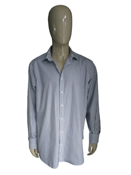 T.M. Camisa Lewin. Azul Blanco. Gemelo. Talla XXL.