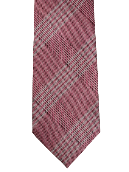 Tailor & Son silk tie. Pink motif.
