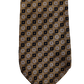 Bellafonte zijde stropdas. Groen bruin motief