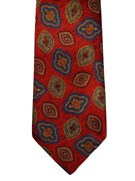Van de Brekel by Gimbrere tie. Red motif.