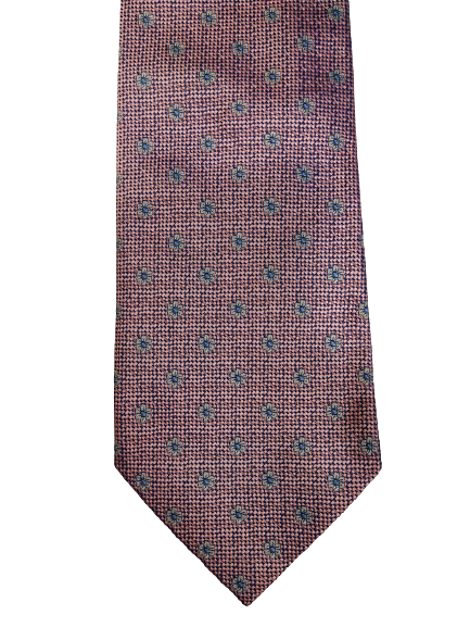 Faconnable tie. Pink shiny motif