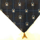 Aparte Haute Couture Wecon polyester stropdas. Blauw motief met hanger Eiffeltoren.
