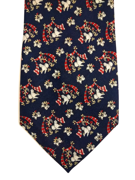 Charlize Italy Silk cravatta. Bel motivo separato.