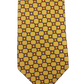Harrods zijde stropdas. Geel rood motief.