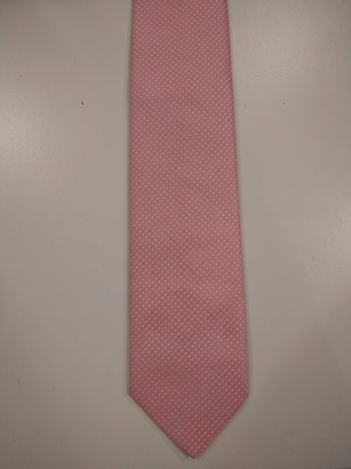 Veronelli polyester stropdas. Roze motief.