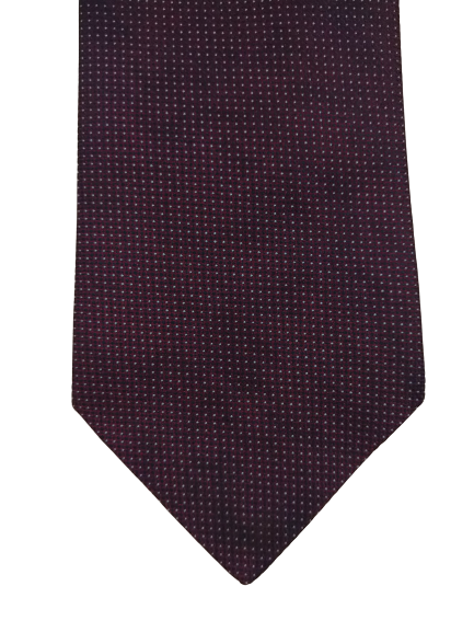 Marcas y corbata de poliéster Spencer. Motivo morado.