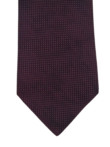 Cravate en polyester Marks & Spencer. Motif violet.
