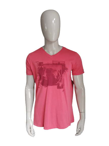 B keus: PME Legend shirt. Roze. Maat L. klein vlekje - EcoGents