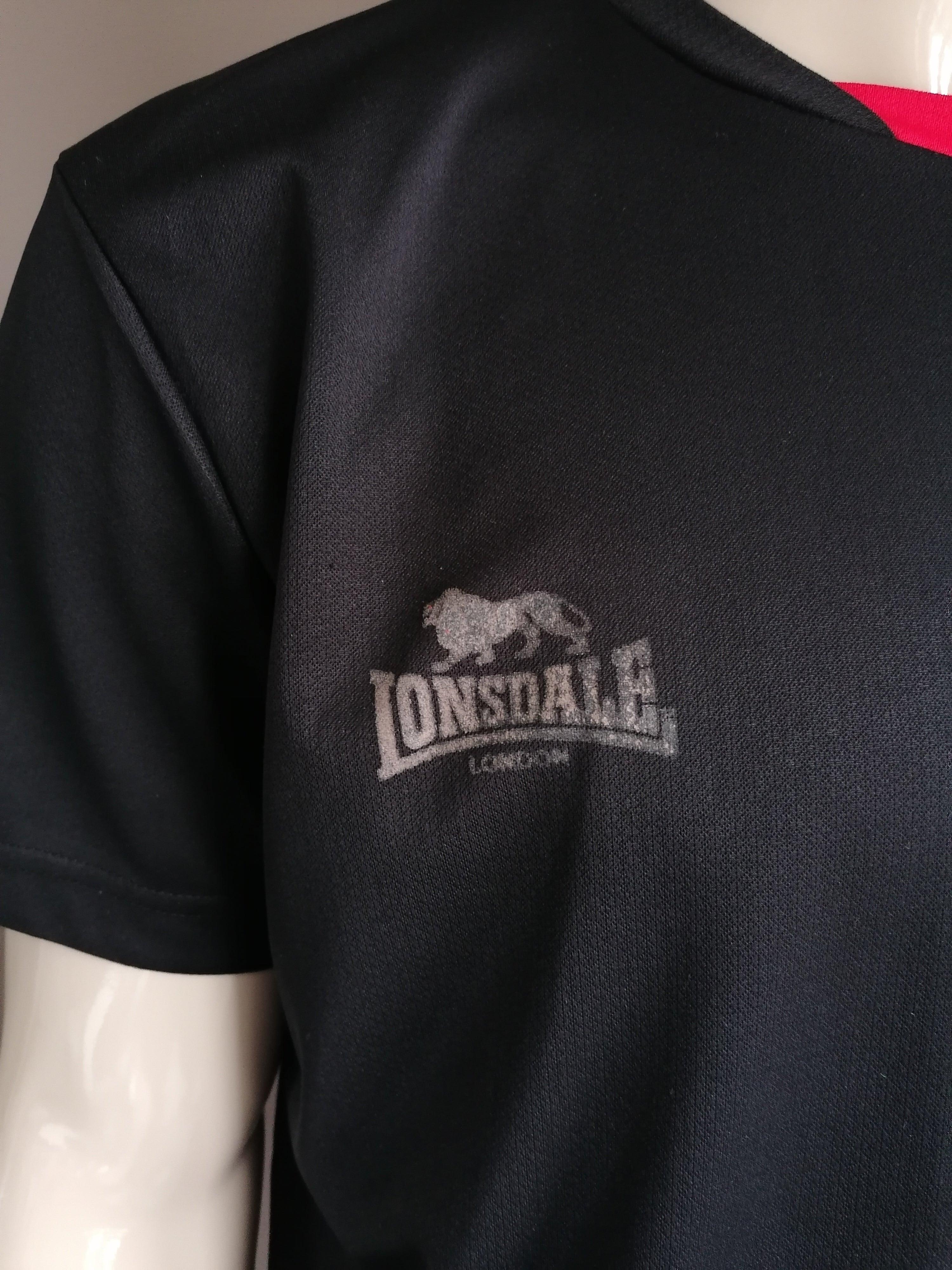 B le choix chemise sport lonsdale. Le noir. Taille xl. Logo flou