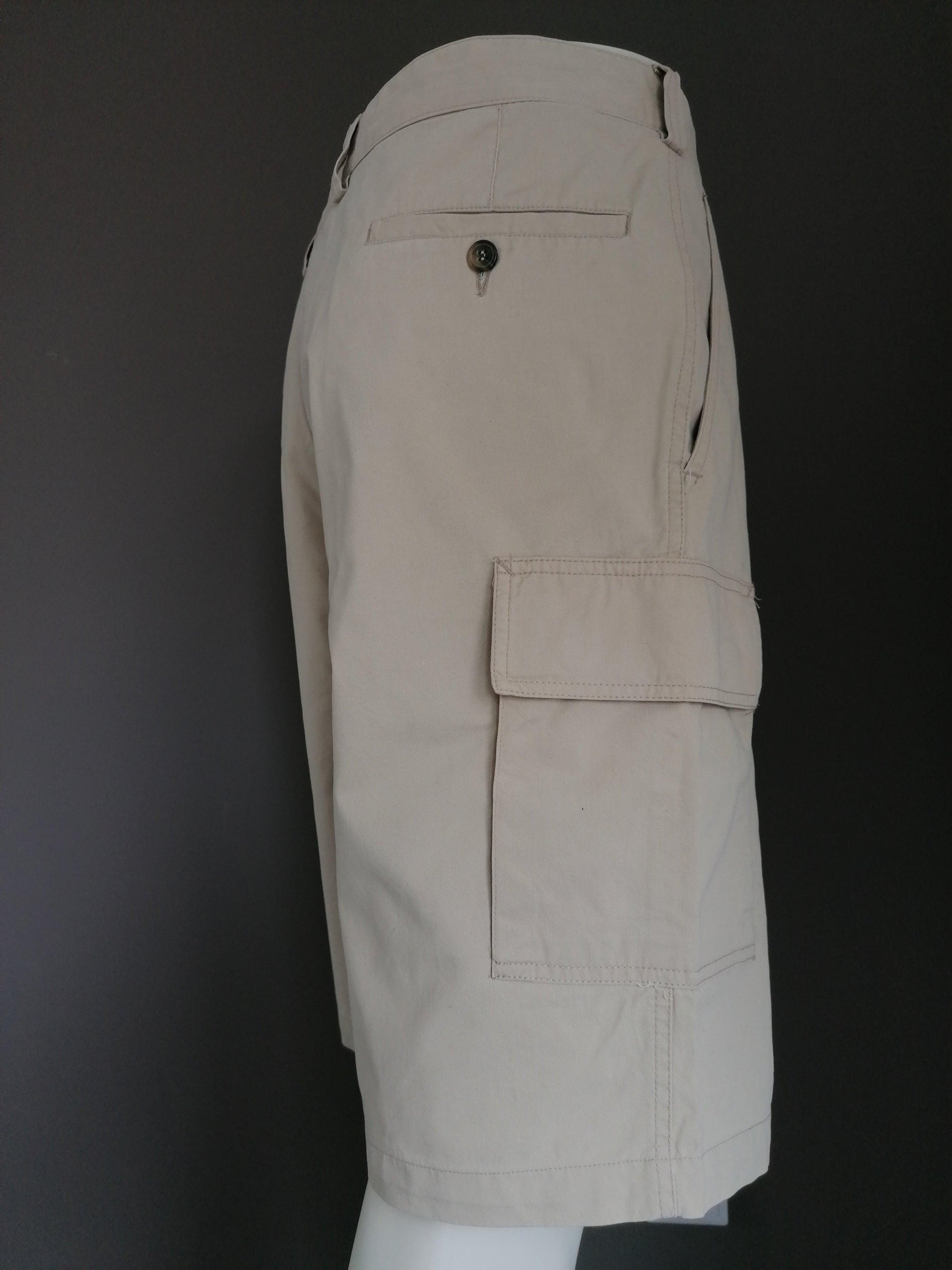 Brixon korte broek met zakken. Beige gekleurd. Maat 54. L / XL - EcoGents