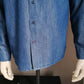 Camargue overhemd. spijkerstof look. Blauw gekleurd. Maat L. - EcoGents