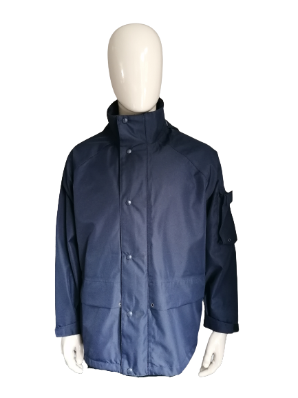 Fesca half-long summer jacket. Dark blue colored. Size XL