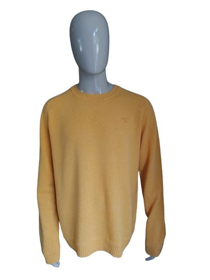 Gant wool sweater. Yellow colored. Size 58 / XL / XXL. NEW!!